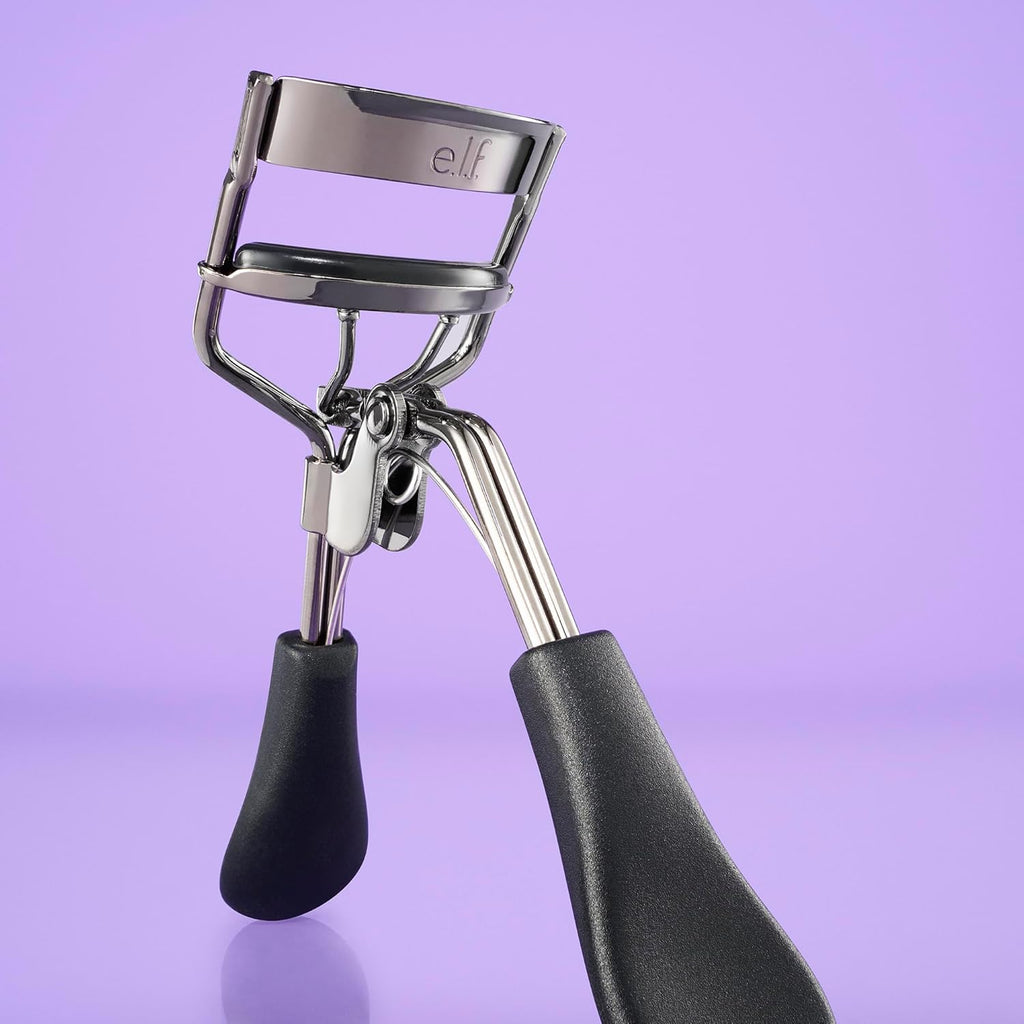 Pro Eyelash Curler, Strong, Contoured, Eye-Opening, Voluminous Lashes, Includes Additional Rubber Replacement Pad, Silver