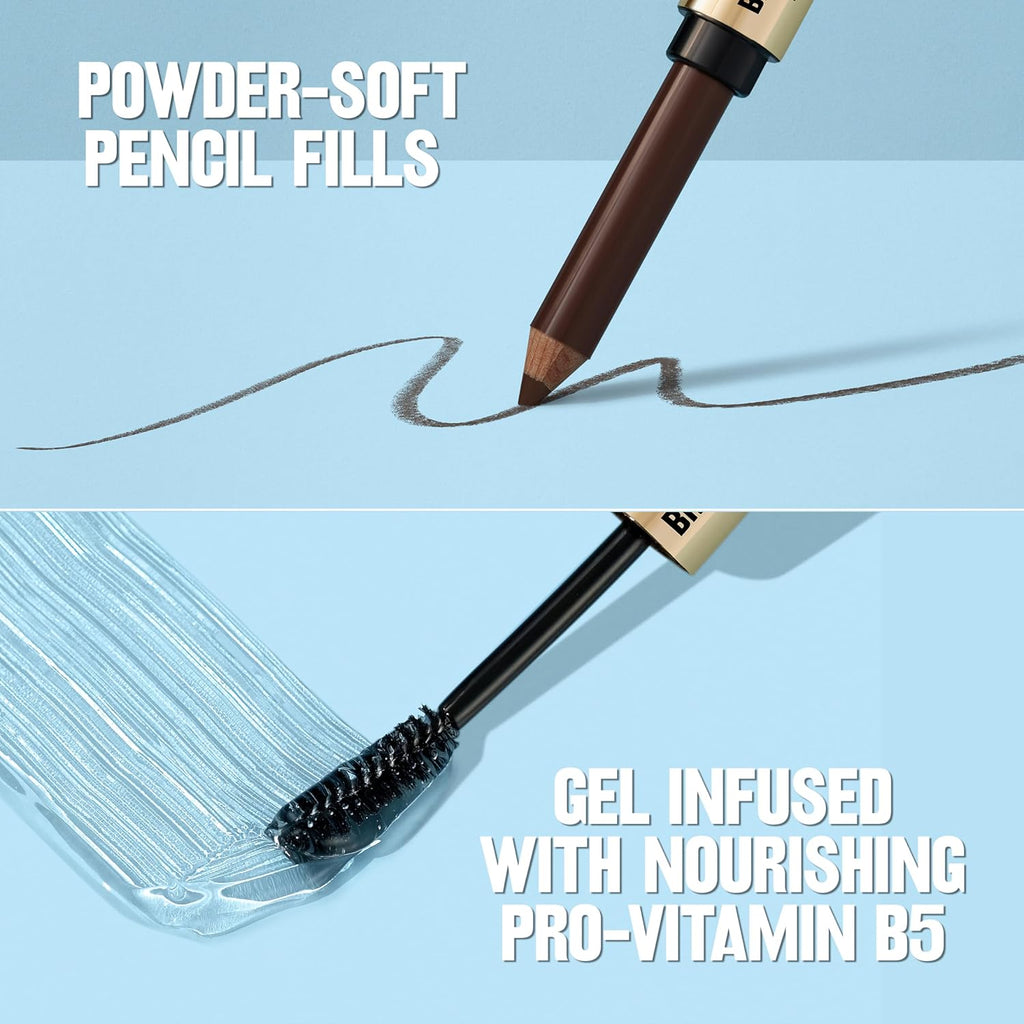 ColorStay Brow Fantasy, All In One Eyebrow Powder Pencil with Shaping Clear Gel, Smudge-proof, Stocking Stuffer for Women, 003 Medium Brown