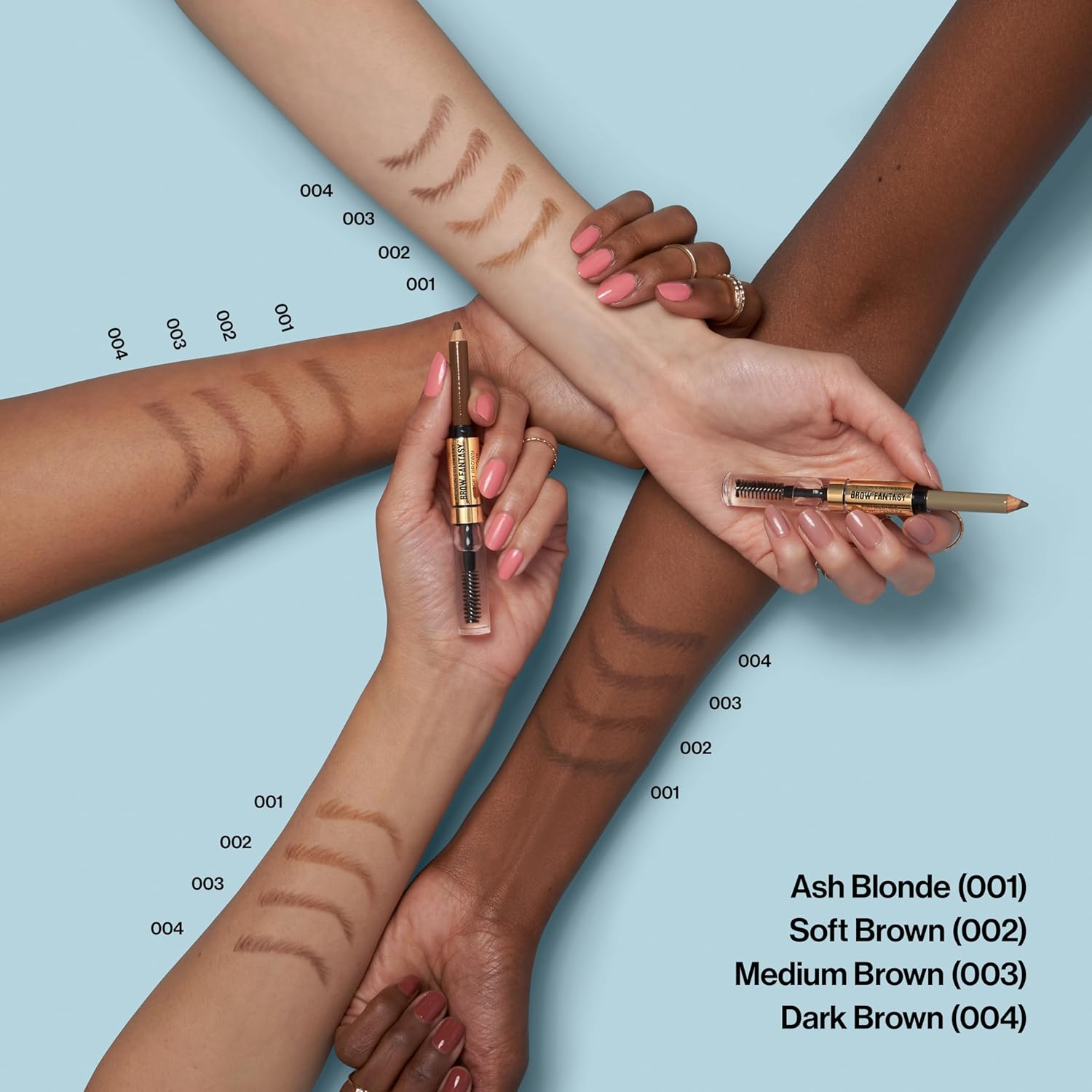 ColorStay Brow Fantasy, All In One Eyebrow Powder Pencil with Shaping Clear Gel, Smudge-proof, Stocking Stuffer for Women, 003 Medium Brown