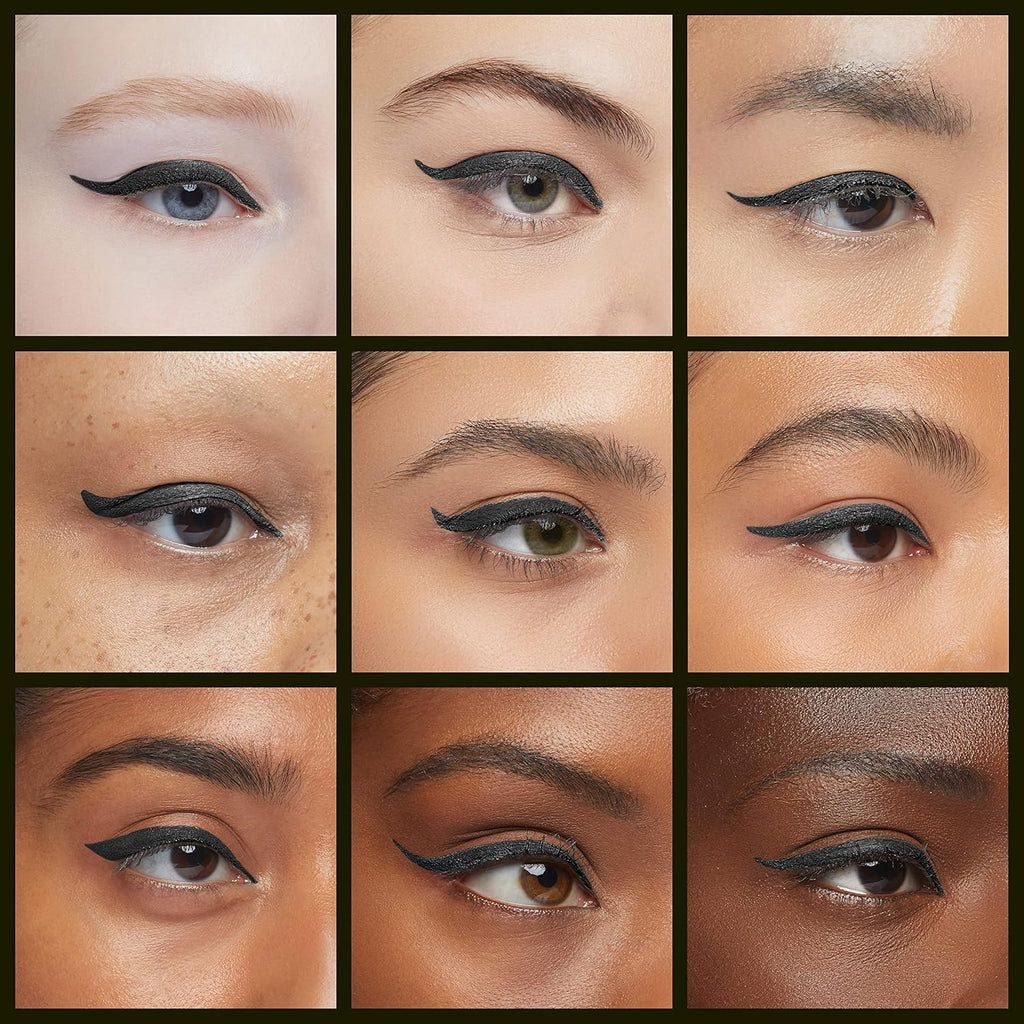 Eyeliner Stamp Double-sided Liquid Winged Eye Liner Pen Waterproof Smudgeproof Long Lasting Wing Original Eyeliner Pen(1PC,Black)