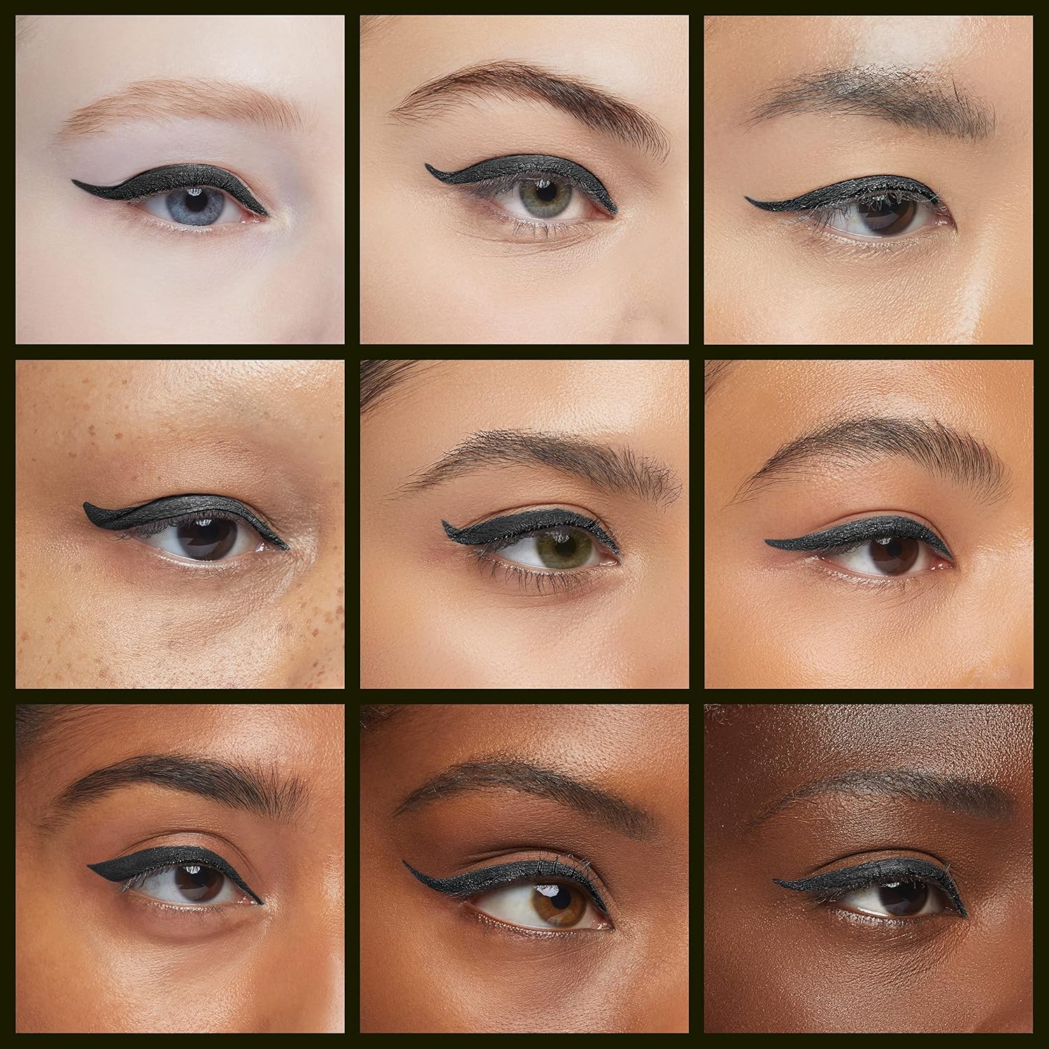 Eyeliner Stamp Double-sided Liquid Winged Eye Liner Pen Waterproof Smudgeproof Long Lasting Wing Original Eyeliner Pen(1PC,Black)